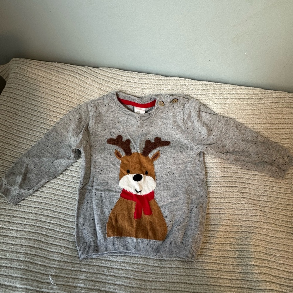 H&M reindeer sweater